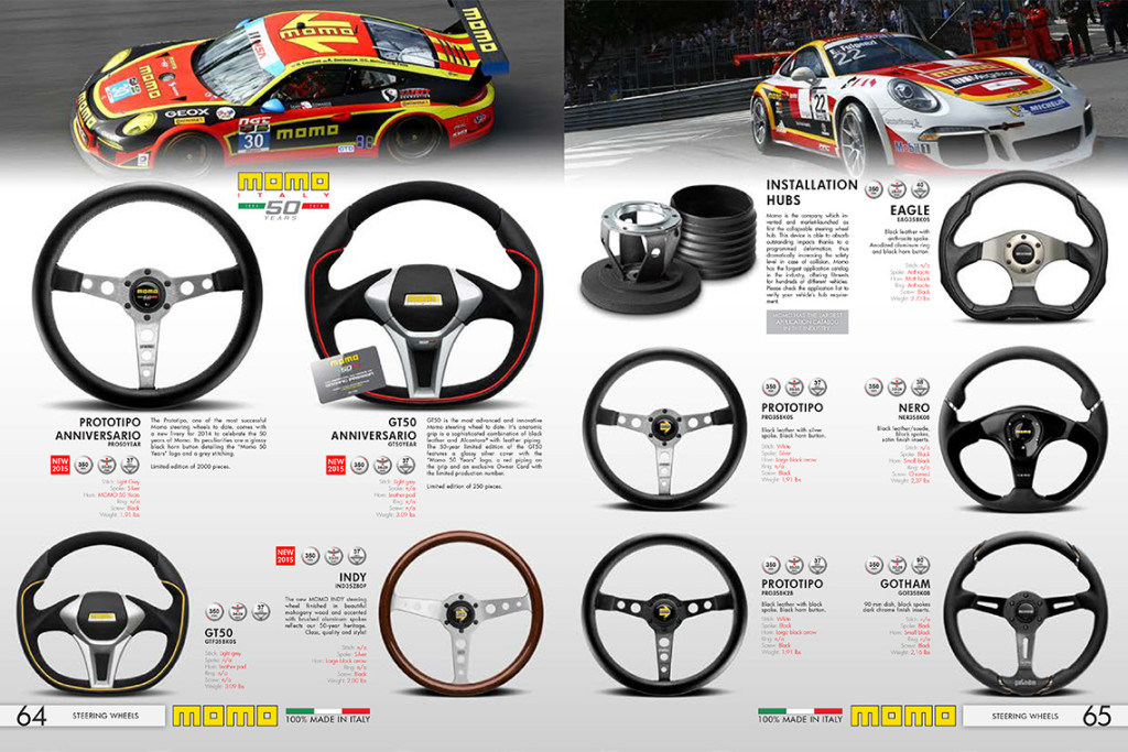 MOMO Steering Wheels Catalog Sample