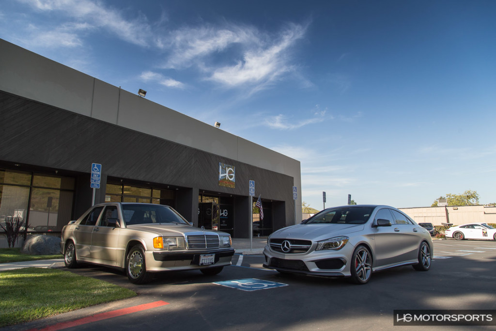 Mercedes-Benz 190E 2.3 16V and CLA 45 AMG