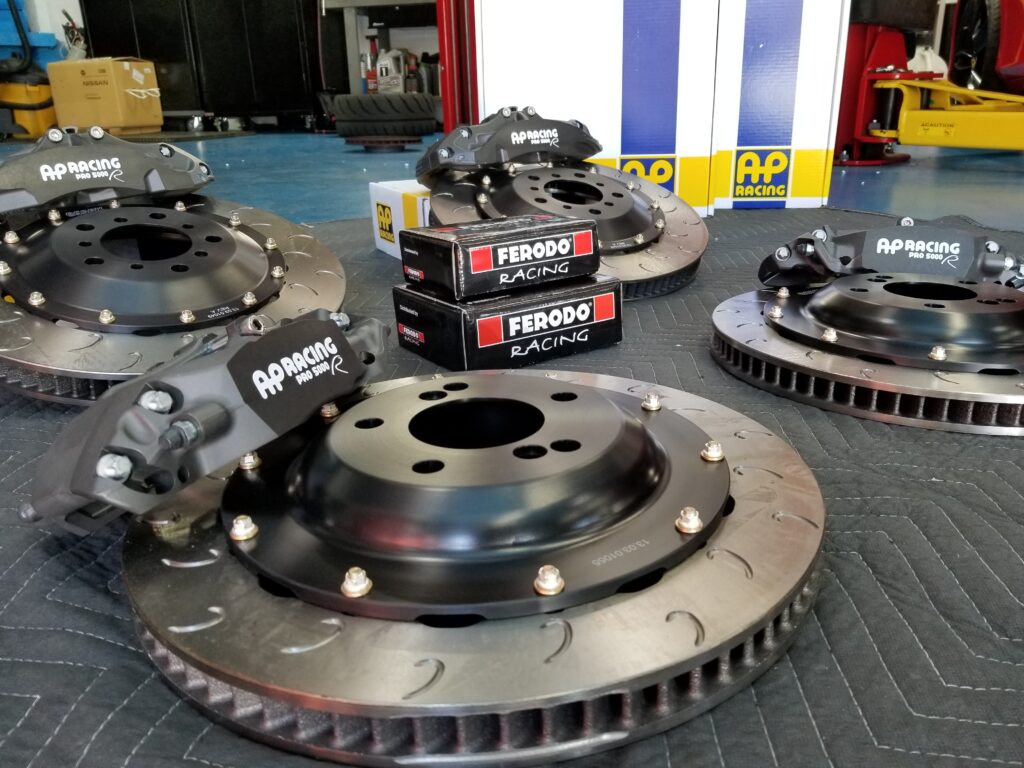 Ferodo brakes pads rotors AP Racing calipers